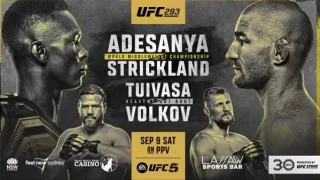 UFC 293 : Adesanya vs. Strickland PPV 9/9/23 –  September 9th 2023