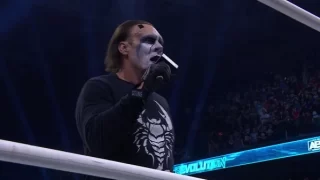 Sting Post Match Full Speech And Media Scrum AEW Revolution 2024