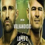 UFC 325 Volkanovski vs. Lopes 2 PPV Pay Per View 1/31/26 – January 31st 2026